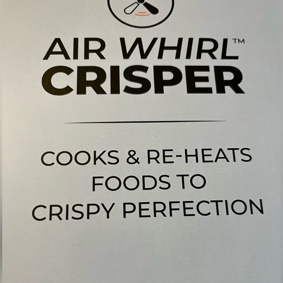 Air Whirl crisper Air Fryer Lid . tempered glass/stainless steel. - Picture 11 of 15